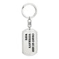 Coast Guard Veteran's Wife - Luxury Dog Tag Keychain