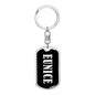 Eunice v02 - Luxury Dog Tag Keychain