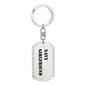 Navy Girlfriend - Luxury Dog Tag Keychain