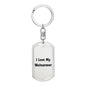 Love My Weimaraner v4 - Luxury Dog Tag Keychain