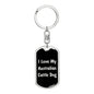 Love My Australian Cattle Dog v5 - Luxury Dog Tag Keychain