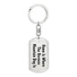 Bernese Mountain Dog's Home - Luxury Dog Tag Keychain