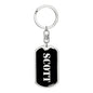 Scott v3 - Luxury Dog Tag Keychain
