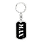 Max v3 - Luxury Dog Tag Keychain