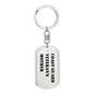 Coast Guard Veteran's Mother - Luxury Dog Tag Keychain