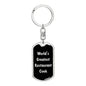 World's Greatest Restaurant Cook v2 - Luxury Dog Tag Keychain