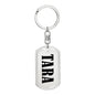 Tara v01 - Luxury Dog Tag Keychain