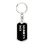 Soldier's Mom v2 - Luxury Dog Tag Keychain