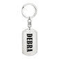 Debra v01 - Luxury Dog Tag Keychain