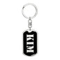 Kim v3 - Luxury Dog Tag Keychain