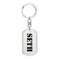 Seth - Luxury Dog Tag Keychain