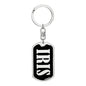 Iris v02 - Luxury Dog Tag Keychain