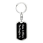 Beaglier's Home v2 - Luxury Dog Tag Keychain