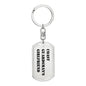 Coast Guardsman's Girlfriend - Luxury Dog Tag Keychain