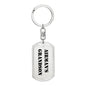 Airman's Grandson - Luxury Dog Tag Keychain