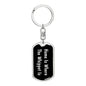 Whippet's Home v2 - Luxury Dog Tag Keychain