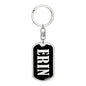 Erin v02 - Luxury Dog Tag Keychain