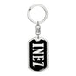 Inez v02 - Luxury Dog Tag Keychain