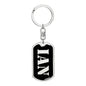 Ian v3 - Luxury Dog Tag Keychain