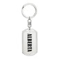 Alberta v01 - Luxury Dog Tag Keychain
