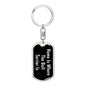 Bull Terrier's Home v2 - Luxury Dog Tag Keychain