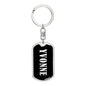 Yvonne v02 - Luxury Dog Tag Keychain