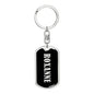 Roxanne v02 - Luxury Dog Tag Keychain