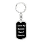 Love My Russian Dwarf Hamster v2 - Luxury Dog Tag Keychain
