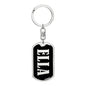Ella v02 - Luxury Dog Tag Keychain
