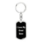 Love My Great Dane v5 - Luxury Dog Tag Keychain
