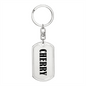Cherry v01 - Luxury Dog Tag Keychain