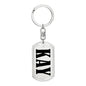 Kay v01 - Luxury Dog Tag Keychain