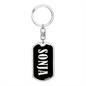 Sonja v02 - Luxury Dog Tag Keychain