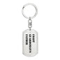 Coast Guardsman's Father - Luxury Dog Tag Keychain