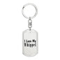 Love My Whippet - Luxury Dog Tag Keychain