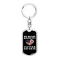 My Heart Belongs To A Vietnam Veteran - Luxury Dog Tag Keychain