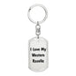 Love My Western Rosella - Luxury Dog Tag Keychain