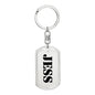 Jess - Luxury Dog Tag Keychain