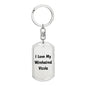 Love My Wirehaired Vizsla v4 - Luxury Dog Tag Keychain