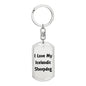 Love My Icelandic Sheepdog v4 - Luxury Dog Tag Keychain