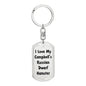Love My Campbell's Russian Dwarf Hamster - Luxury Dog Tag Keychain