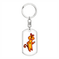 Tiger 03 - Luxury Dog Tag Keychain