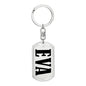 Eva v01 - Luxury Dog Tag Keychain