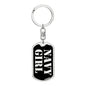 Navy Girl v2 - Luxury Dog Tag Keychain