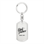 Best Father Since 2021 - Luxury Dog Tag Keychain