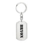 Bryon - Luxury Dog Tag Keychain