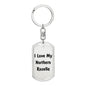 Love My Northern Rosella - Luxury Dog Tag Keychain
