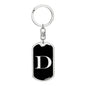 Initial D v2a - Luxury Dog Tag Keychain