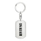 Isaiah - Luxury Dog Tag Keychain