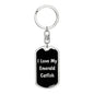 Love My Emerald Catfish v2 - Luxury Dog Tag Keychain